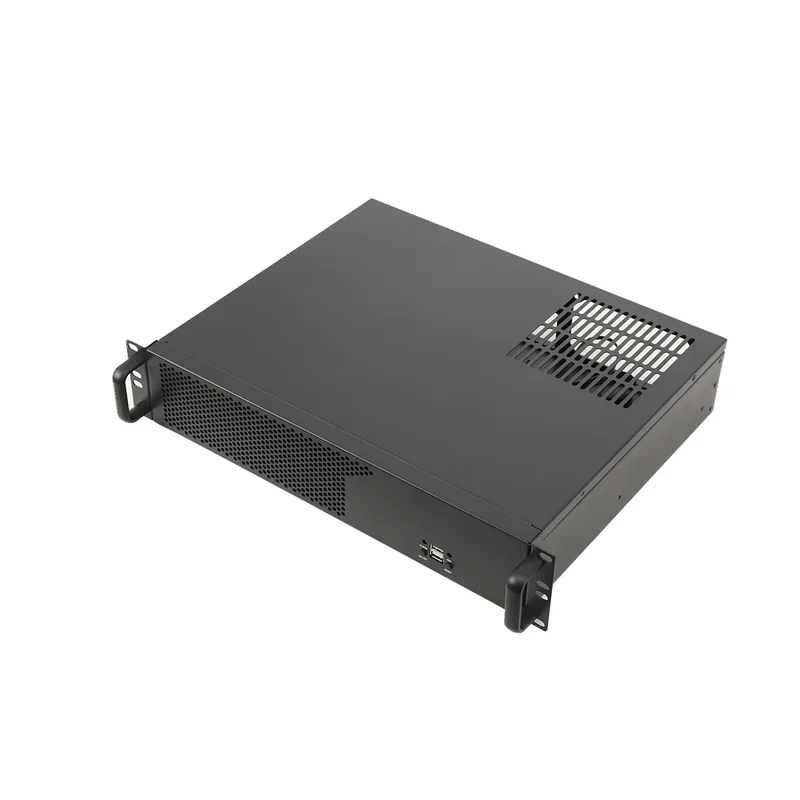 AliExpress - 2U Chassis Aluminium Paneel Ultrakorte Industriële Besturingsserver Chassis Gegevensopslag Moederbord Serverkast