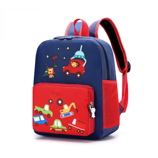 Tegneserie skolesekker for barn, tilpassede barneryggsekker med trykk, nyeste mote for tenåringsjenter, dagstursekk i nylon, 1 stk/polybag + kartong