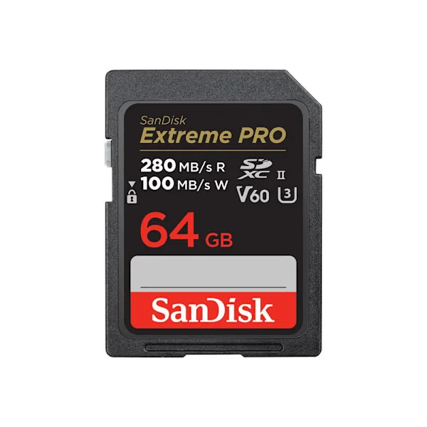SanDisk Extreme PRO - flash-minneskort - 64 GB - SDXC UHS-II