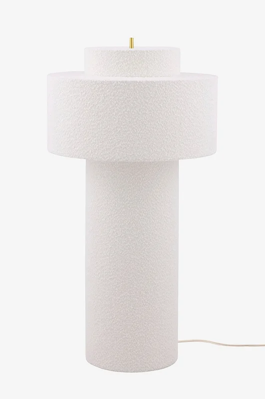 Globen Lighting - Golvlampa Noah 45 Vit bouclé - Vit - Golvlampor - Från Homeroom