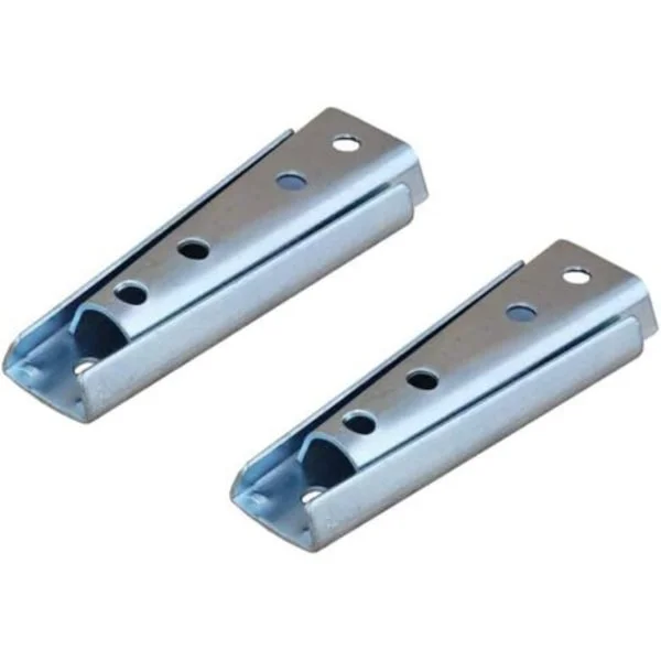 Par 12 cm veggfester for sengegavler, møbelklips, metallseksjonssofatilkobling for sofa, seng