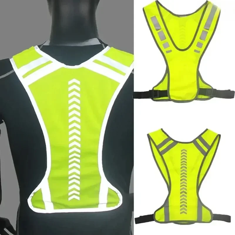 AliExpress - Gilet de cyclisme réfléchissant pour moto, haute visibilité, surbrillance de sécurité, manteau de circulation, course de nuit, tissu 