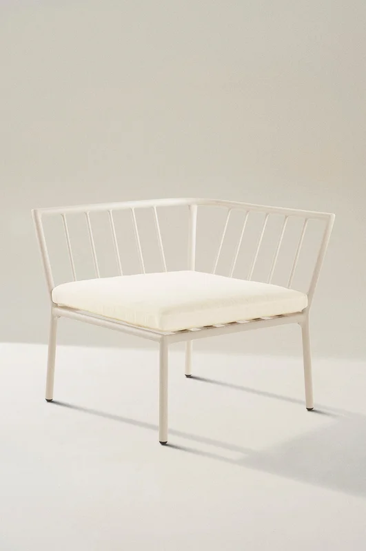 Jotex - Soffmodul Hörn Beige/vit dyna MENTON - Köp Utesoffor & utebänkar hos Jotex