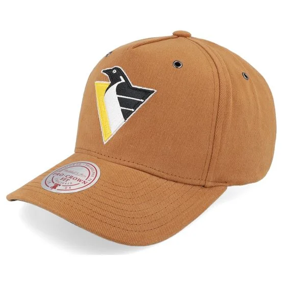 Mitchell & Ness - Beis trucker Gorra - Hatstore Exclusive x Pittsburgh Penguins Trek 4.0 Tan A-frame Adjustable @ Hatstore