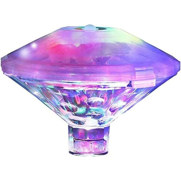 Flytande poollampa färg, disco badlampa, IP68 vattentät LED-lampa, för badrum nedsänkbar pool spa-belysning