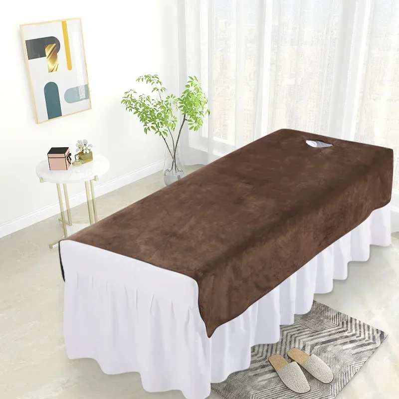 AliExpress - Samt-Bettlaken für Schönheitssalon, Spa, Massagebettbezug, Tagesdecke, solide Sabanas Para Cama mit/ohne Loch, 2 Größen
