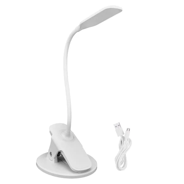 Intelligent Ögonvårdande Skrivbordslampa Vikbar Nattläsningslampa USB-driven Clip Skrivbordslampa Sovrumslampa