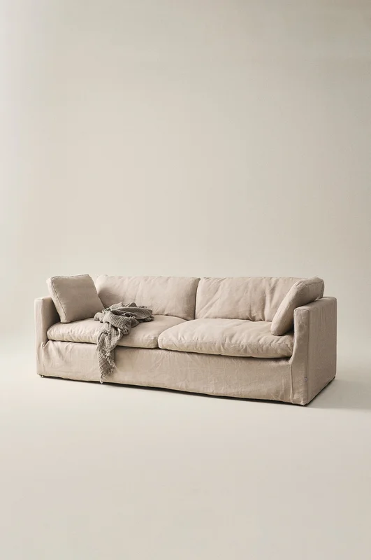 Jotex - Sohva, 3:n Istuttava Beige Beige - DALLAS - Osta 3 istuttavat sohvat Jotex