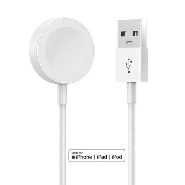 Apple Watch Laddare, Snabb Trådlös Magnetisk Laddningskabel, Portabel Laddningskabel Kompatibel med Apple Watch Series 8 7 6 5