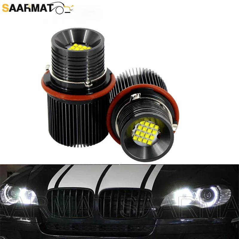 AliExpress - 2 stücke Helle 80 W LED Angel Eyes Marker Lichter Lampen Lampe für BMW E87 E39 M5 E60 E61 E63 E64 M6 E65 E66 E83 X3 E53 X5 2000-2008