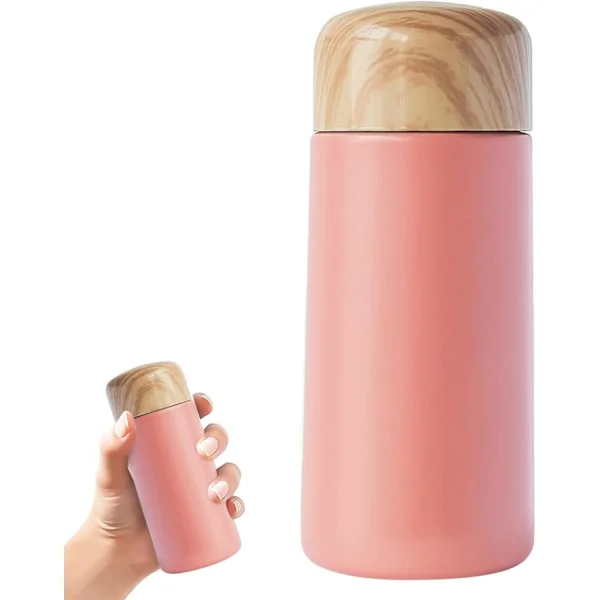 150ML Liten Termosmugg för Mjölk Kaffe Te, Mini Termosmugg för Varma Kalla Drycker, Liten Vattenflaska av 304 Rostfritt Stål, Bärbar Vakuumflaska
