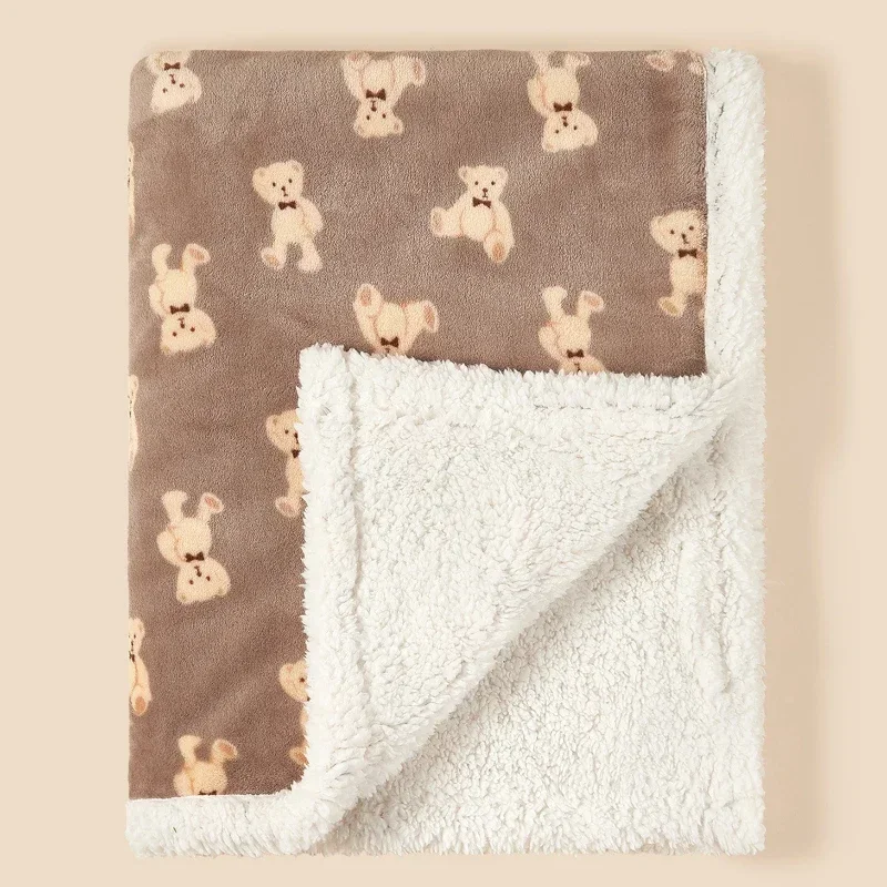 AliExpress - Winter Baby Decke Baby Swaddle Wrap Flanell Lamm Fleece Warme Quilt für Neugeborene Bettwäsche Weiche Baby Kinderwagen Decke Manta Bebe