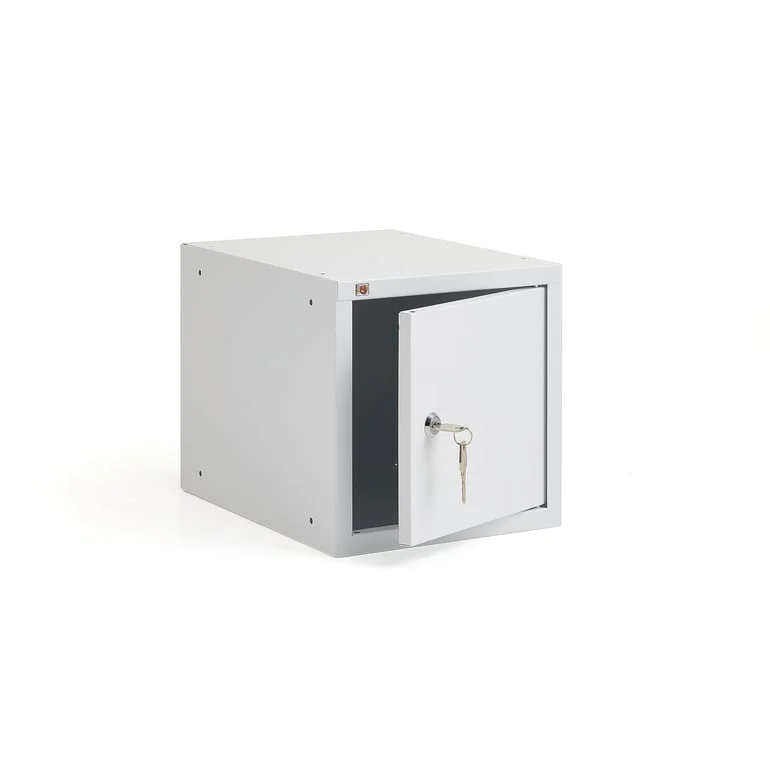 Værdiskab CUBE, hvid med hvid dør, 270x270x350 mm