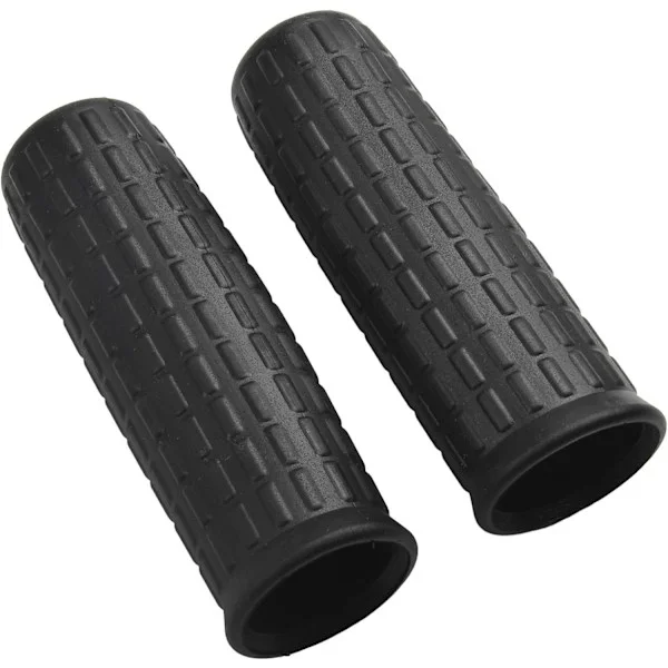 2-pack Plast Halkfria Skottkärrehandtag, Universella Tillbehör, Ersättningsrör kompatibla med Trädgårdskärra, Svart (114 x 20 mm)