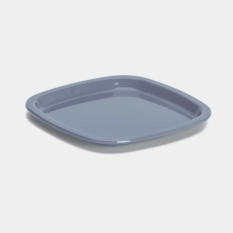 Plasttallerken Nordiska Plast, grå, 18 cm