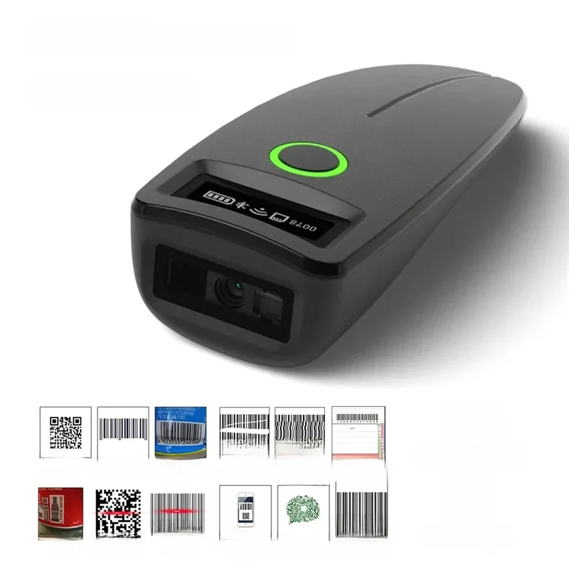 AliExpress - 2D Barcode Scanner W7 Mini Wireless Bluetooth Handheld Tragbare 1D 2D QR Code Daten Matrix PDF417 Reader Mit Speicher Funktion