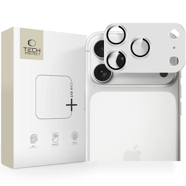 Tech-Protect iPhone 17 Pro Max Linsskydd CamFull Fit+ Silver