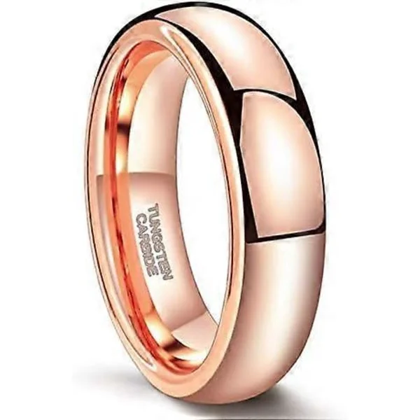 2mm 4mm 6mm Wolfram Vielsesringe Ring til Kvinder Mænd Rosaguld/Sølv/Guld/Sort Polerede Slanke Forlovelsesringe Komfort Pasform Størrelse 4-13