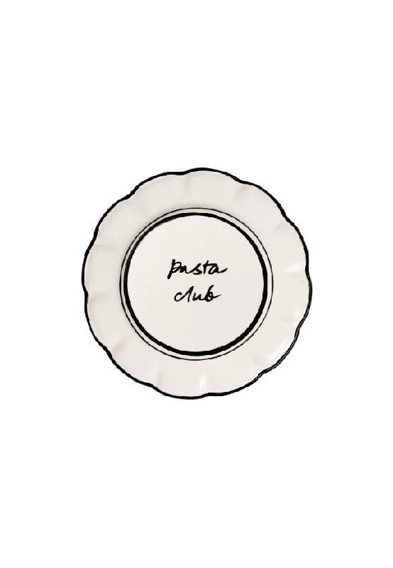 Pick A Poppy Bistro Assiett - 21.5 Cm Glas & porslin Svart