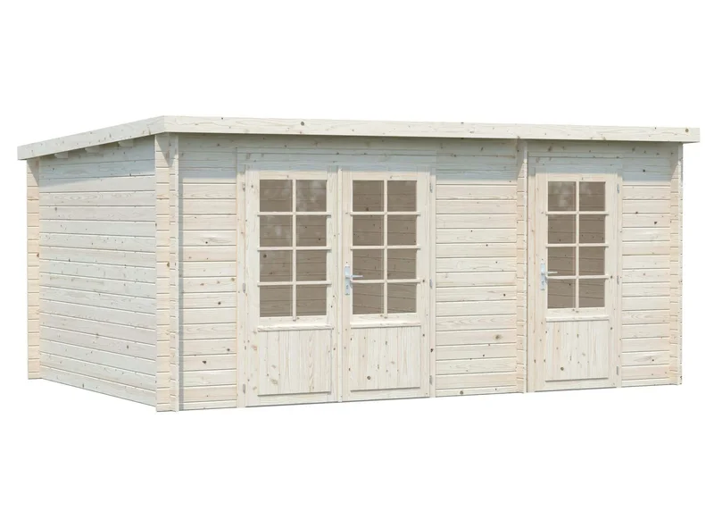 Palmako Ella Stuga 13,5 m²/inv. 13,1 m², utan golv, obehandlad, Stugor & förråd