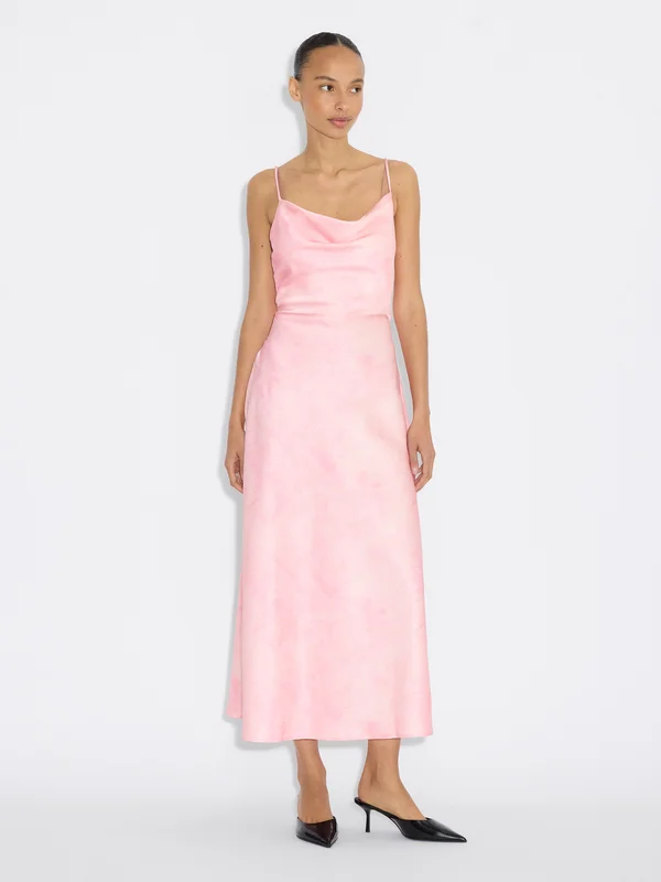 Holzweiler Eila Print Midi Dress - Pink Mix - Women's - 40