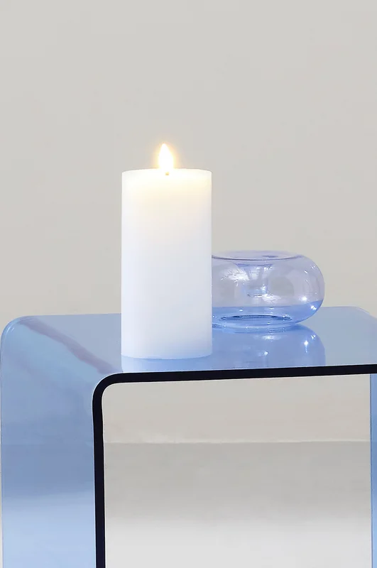 Jotex - Flow Blockljus Led 17,5 Cm Vit FLAMME - Köp Led-ljus hos Jotex