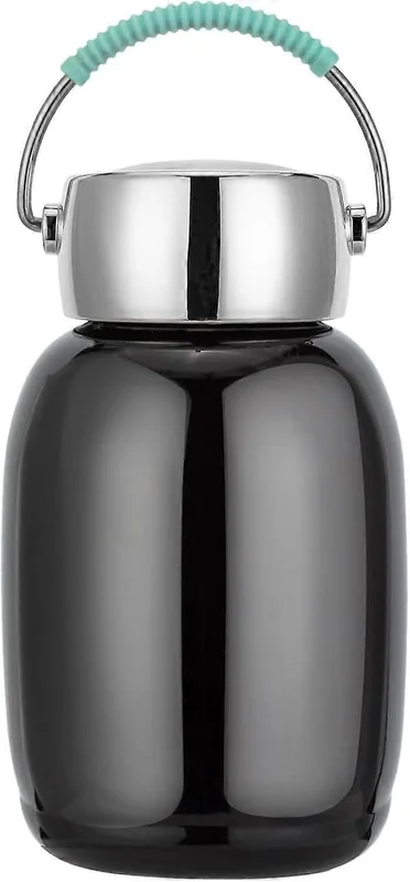 Mini Isolerad Vattenflaska i Rostfritt Stål, 260ml Liten Vakuum Metall Termos Vattenflaska Läckagesäker Flaska för Sport Juice Mjölk