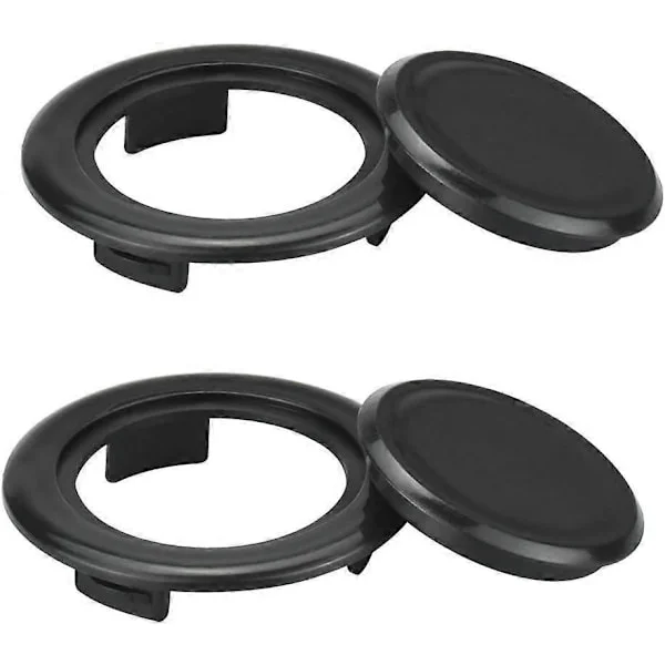 2 Set Parasoll Genomföringar Plast Uteplats Parasoll Bordsringar Standardstorlek Parasoll Genomföringar med 2 Delar Dekorativa Bordslock för 