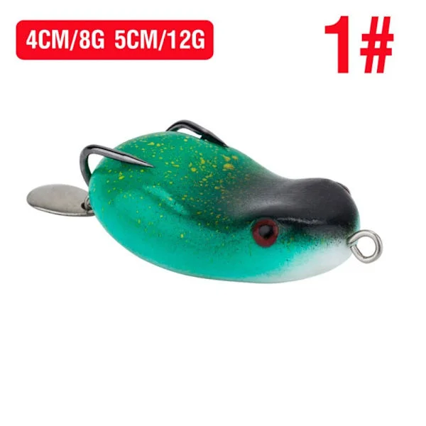 Fiskedrag Groda Gummi Groda SVART&GRÖN 8G 8G