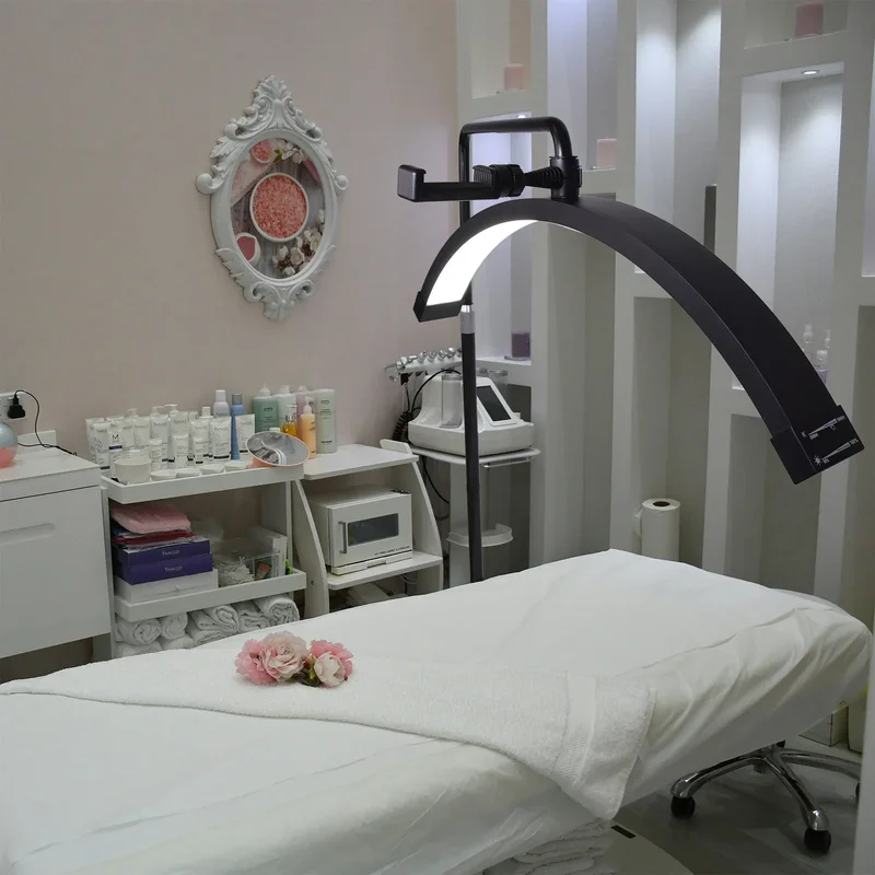 AliExpress - FOSOTO FT-Y9II Arc Led Lash Light Ring Light, Demi-Lune LED Lampe Stream Plancher Vidéo Lampe pour Salon de miles Maquillage Streaming en