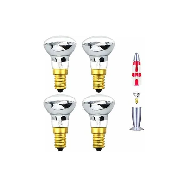 (4 stycken) R39 E14 Reflekterande spotlight 25W E14 Lavalampa R39 Reflekterande lampa 25W E14 Lavalampa