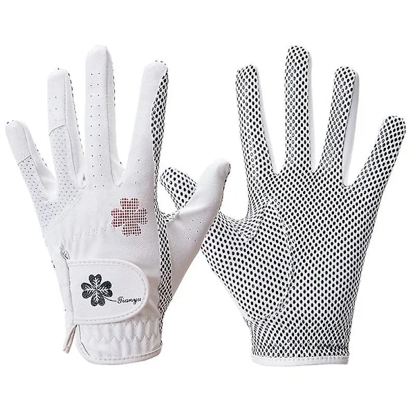 【xj】Dame Golfhandsker i Læder, Et Par