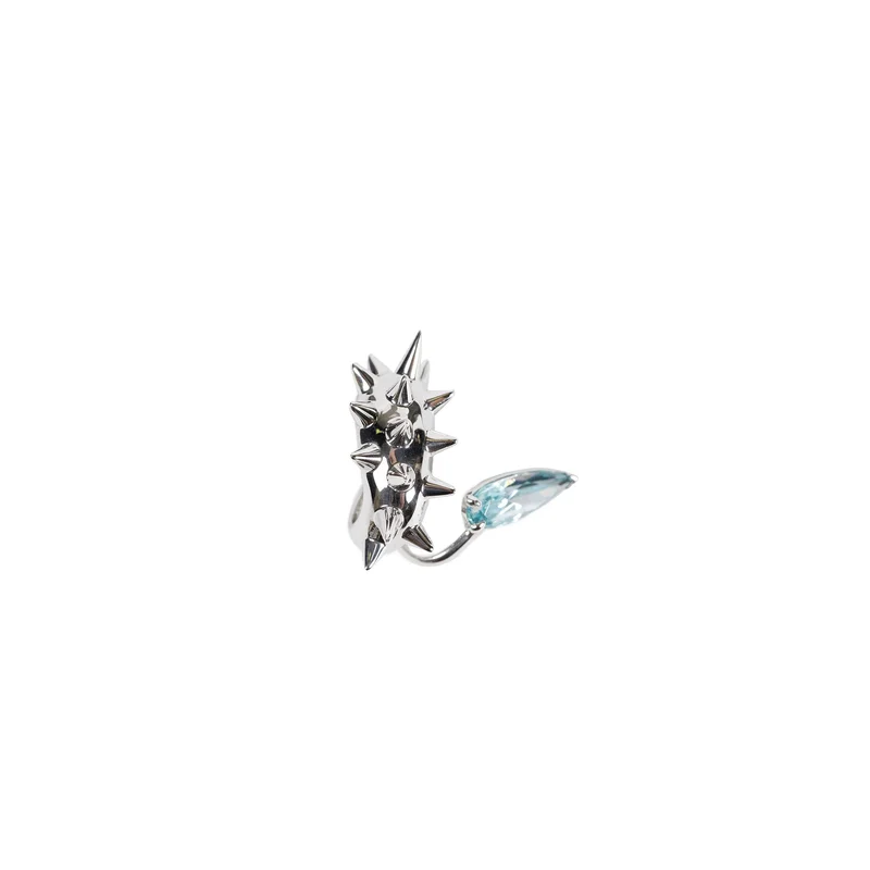 Mini Spike Alien Aqua Ear Cuff
