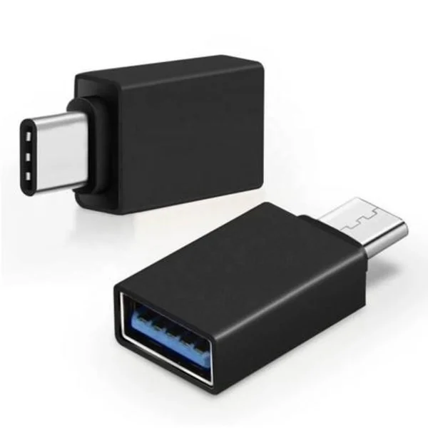 USB-C adapter - USB-C (han) til USB type A (hun) 3.0 Sort M