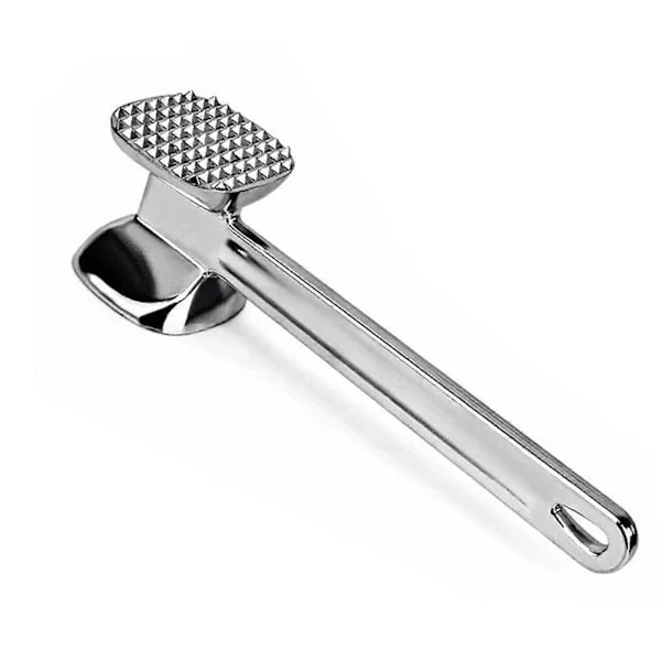 Meat Tenderizer Hammer Double-Sided Meat Mallet Meat Hammer for Steak Chicken Fish Meat Pounder with Aluminum Alloy Rubber Comfort