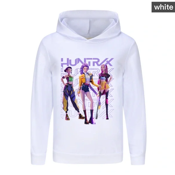 Kpop Demon Hunters barn sweatshirt hvit 140CM