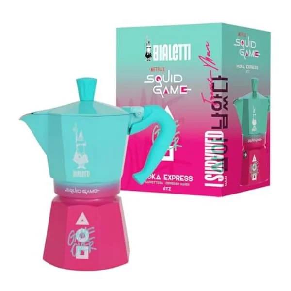 Mokabryggare - Bialetti - Squid Game - 6 koppar - Aluminium - Inte kompatibel med induktion utan adapter