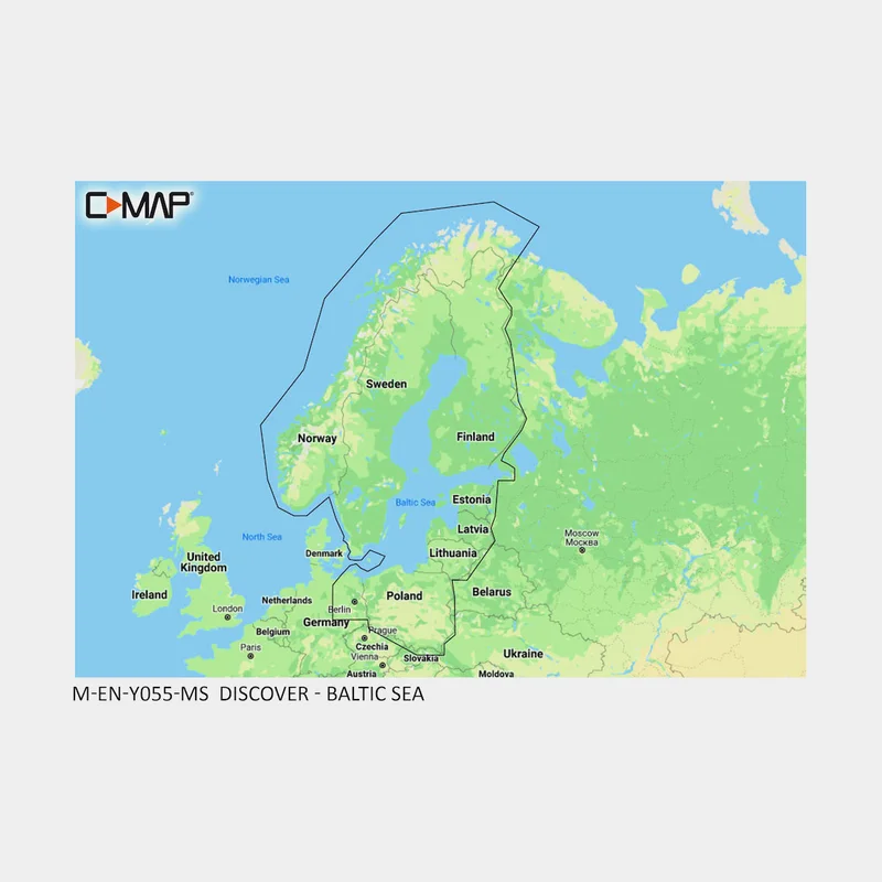 Elektronická námořní mapa C-MAP Discover - Švédsko, Finsko, Norsko & Baltské moře