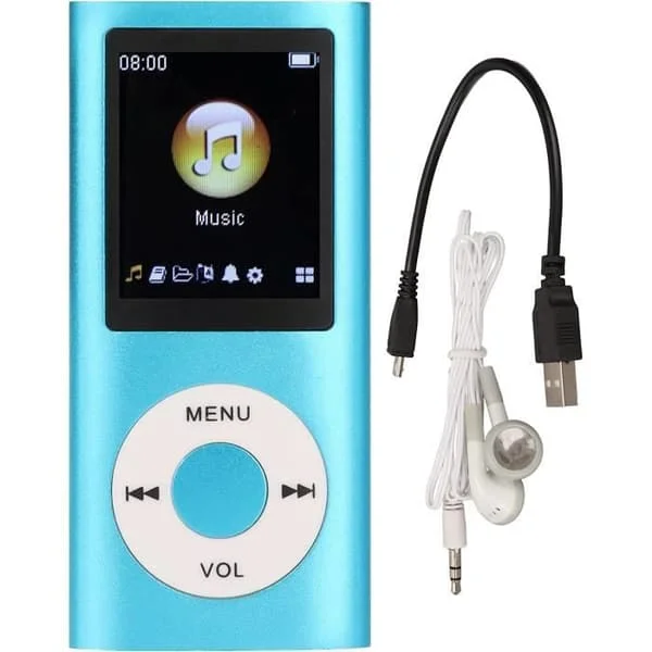 MP3-spiller, MP3-spiller med Bluetooth, elegant multifunksjonell tapsfri lyd, 1,8 tommers slank LCD-skjerm, M[u573]-spiller