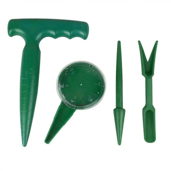 4 stk Hageverktøy Planter, Plast, Hageverktøy, Frødispenser, Omplanter, Såmaskin Perforator Planter