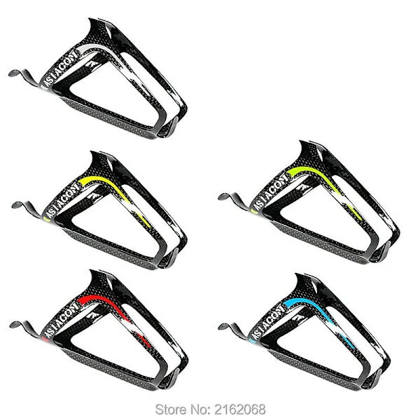 Ny 5 Farve Asiacom Racercykel 3k Fuld Carbon Fiber Drikke Vandflaske Holder Mountainbike Carbon Flaskeholder Bure Gratis Fragt - Cykelflaskeholder