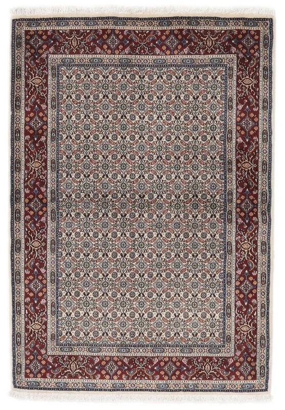 Orientalisk Moud Matta 102X147 Brun/Svart Ull