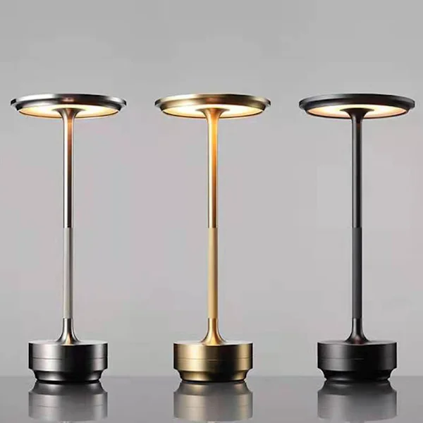 Sladdlös Lampa Ögonskydd LED Sladdlös Lampa, Sladdlös Bordslampa Uppladdningsbar, Touch Tre-Färgsjustering Sladdlös Lampa Guld Guld