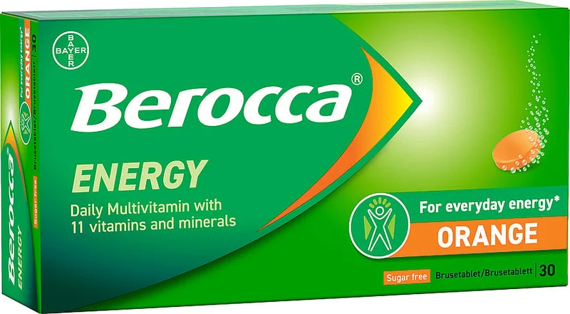 Berocca Energy Orange 30 tabl, Helse & Madvarer, B-vitamin, Øvrige