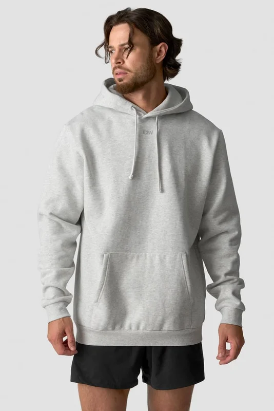 ICANIWILL - Everyday Hoodie White Melange - Herr - Träningskläder från ICIW