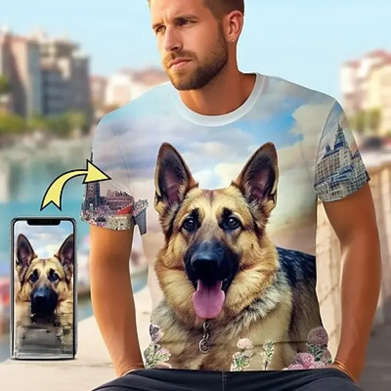 AliExpress - T-shirt personnalisé pour hommes, concevez votre photo, t-shirt personnalisé imprimé en 3d partout, t-shirt de course, cadeaux 