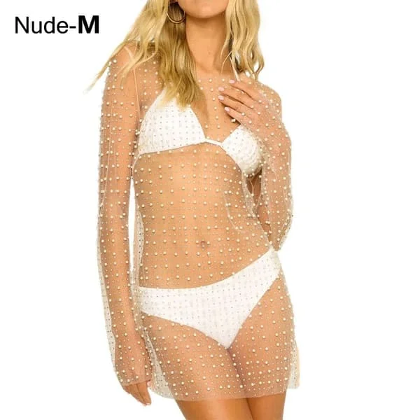 Dame Cover Up Kjole Bikini Cover Ups NUDE M M