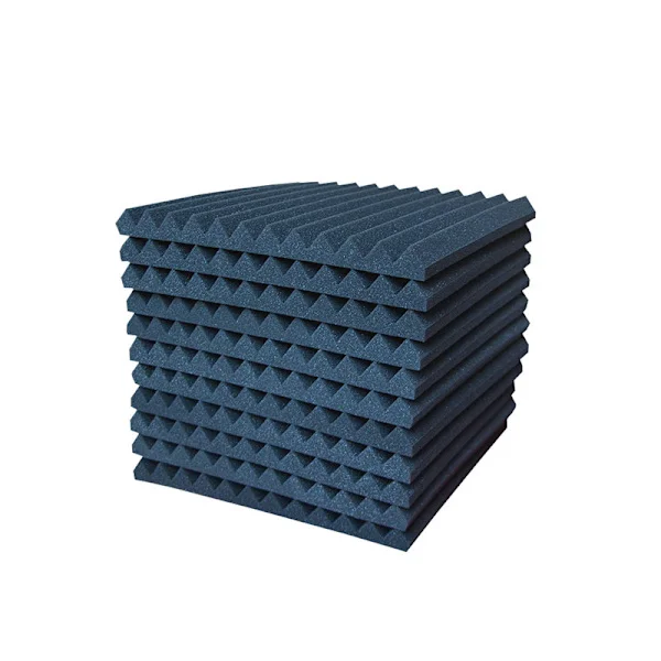 Sound Absorbing Foam Panels Black 24-pack L Black