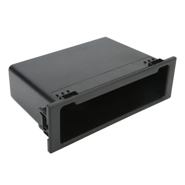 Bil Stereo Radio Opbevaringsboks Sort Stor Opbevaringsplads Dash Radio Indvendig Organizer Sort Erstatning for MAZDA