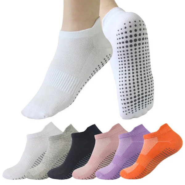 Non-slip socks - 6 pairs - size 35-40 - Non-slip socks for women and men - Yoga ankle socks - Women's socks - Grip socks